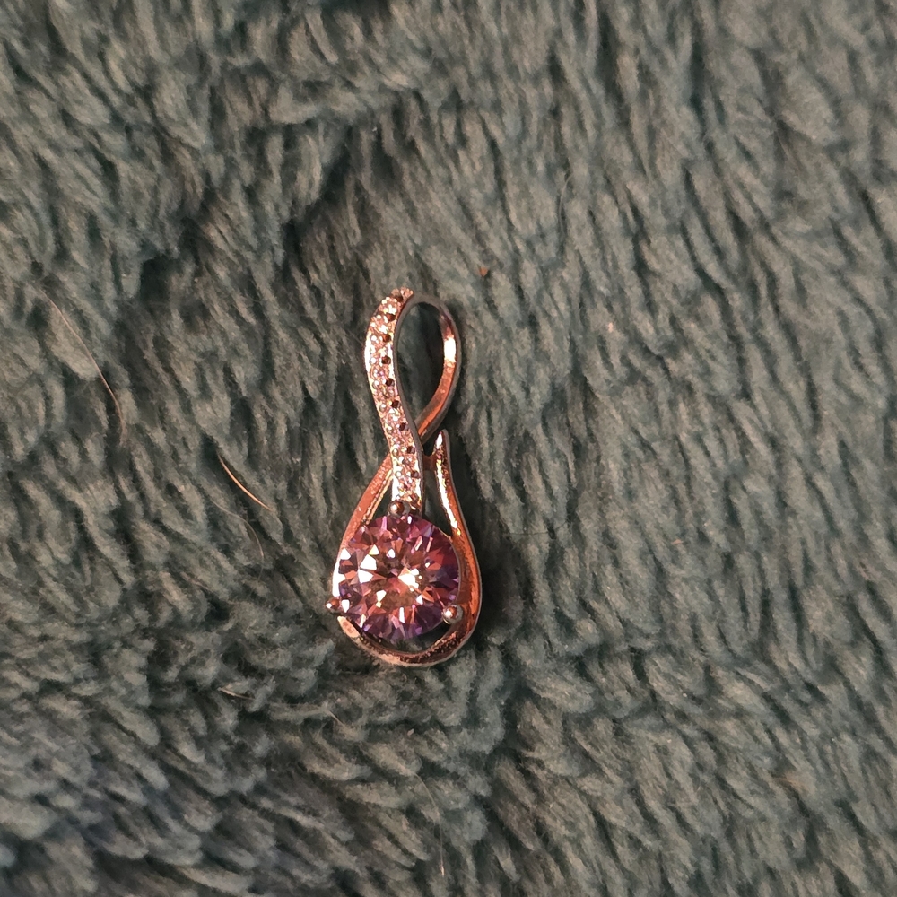 Elegant Pink Stone Pendant